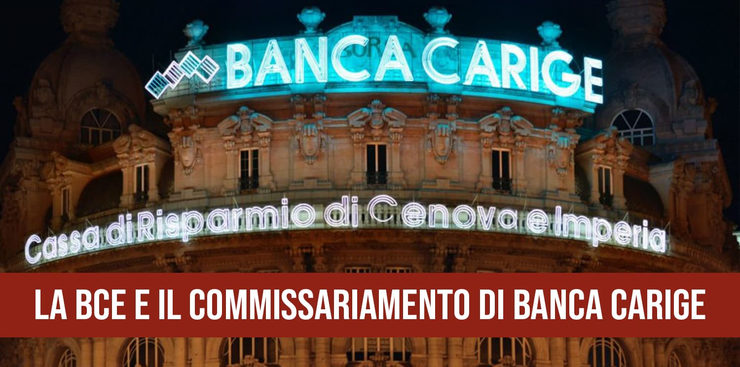BCE: commissari in Bnca Carige.